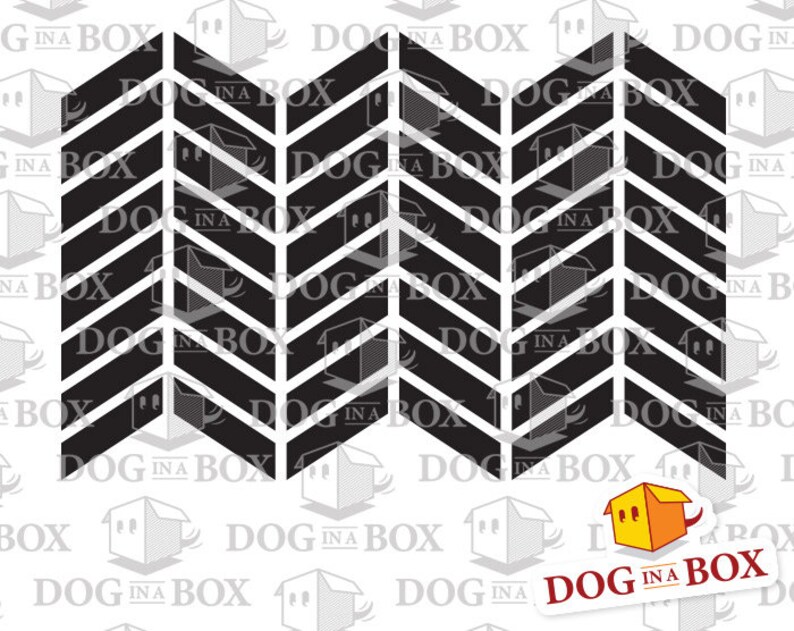 Pattern Stencil N.5 Zig Zag Stencil Zigzag Stencil Wall Etsy