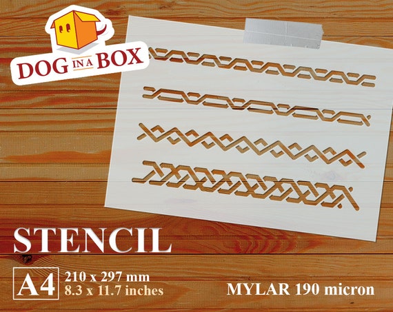 Chain Border Stencil Besides