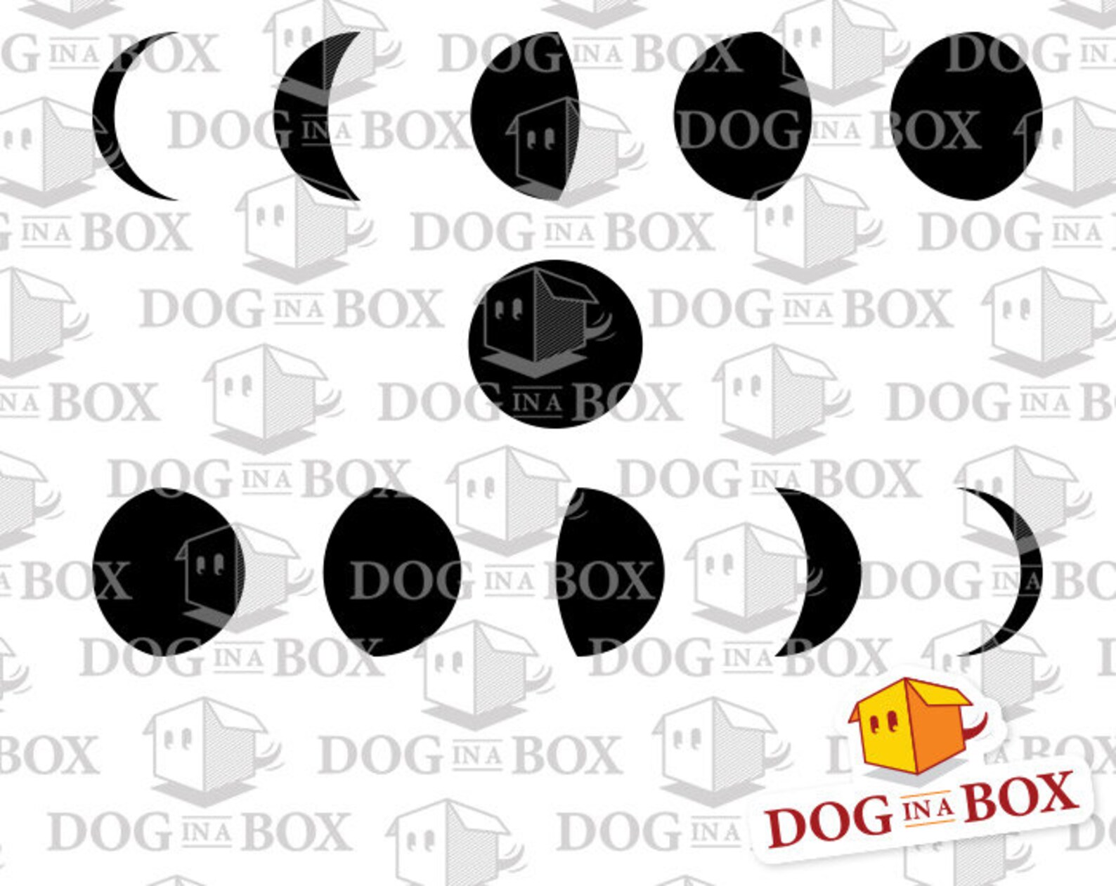 Moon Phases Stencil N.1 Moon Stencil Crescent Stencil - Etsy