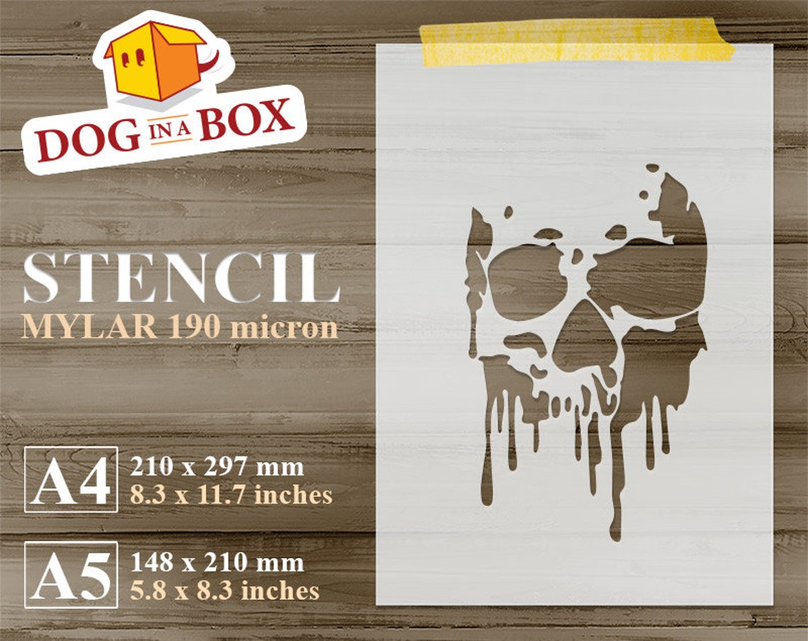 Skull Graffiti Stencil