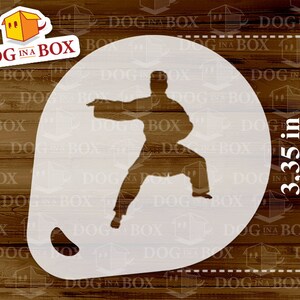 Martial Art Stencils, Karate Stencil, Kung Fu Stencil, Set of 3 ...