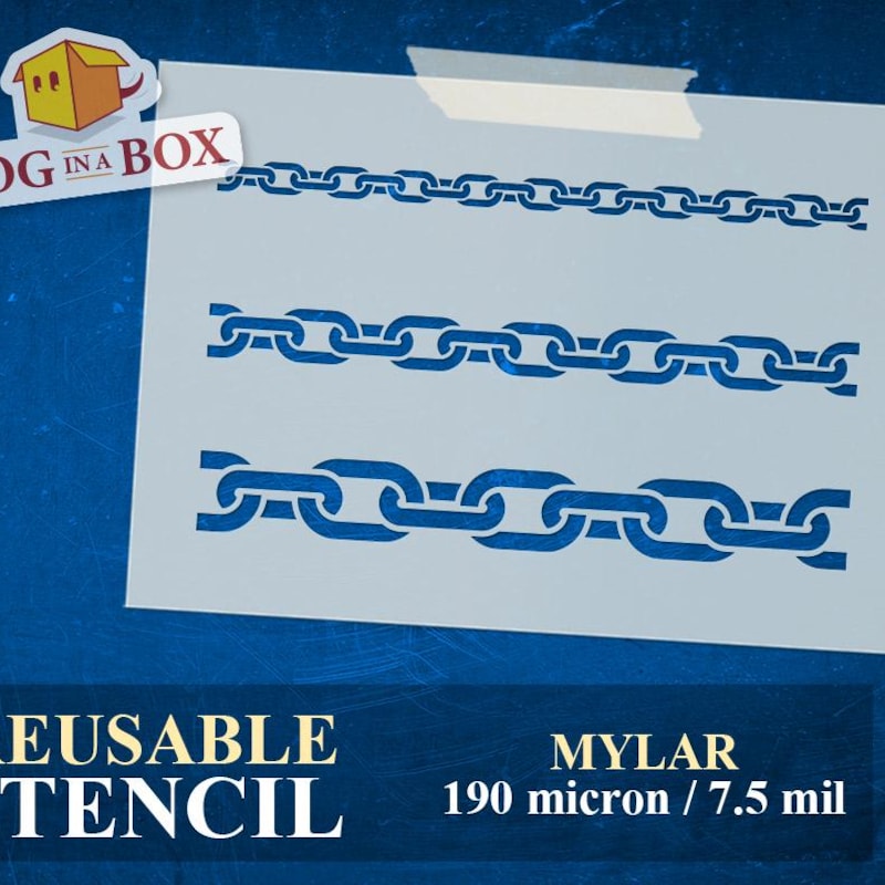 Engraved Chain Pattern Jewelry Chain Stencil - Etsy