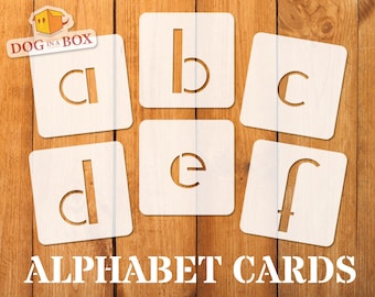 Lowercase Alphabet Stencils font n.6: Reusable Letter Stencils for Signs & Walls