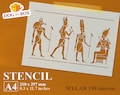 Hieroglyphs stencil n.2, Egyptian stencil, Egypt, wall stencil, home stencil, stencil for painting, stencils for wood sign, hieroglyphics