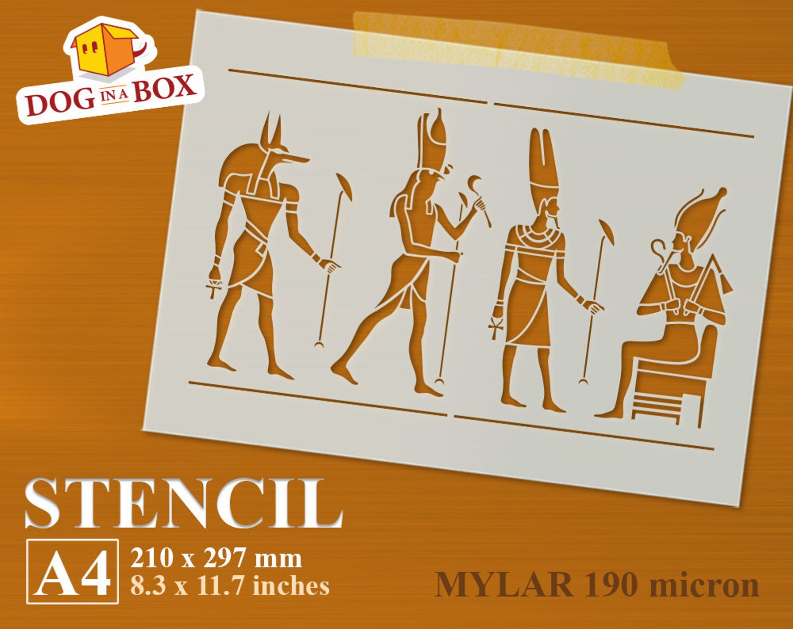 Hieroglyphs Stencil N.2 Egyptian Stencil Egypt Wall Etsy