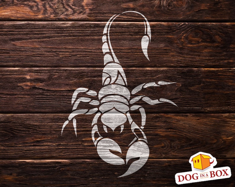 Scorpion stencil n.2 skorpio stencil scorpion stencil | Etsy