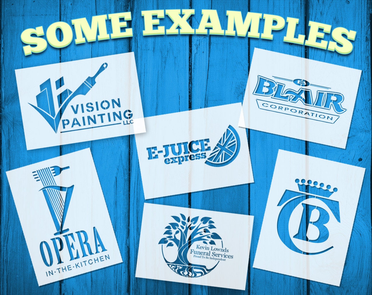 Your Logo Stencil Custom Logo Stencil. Company Logo Stencil Etsy UK