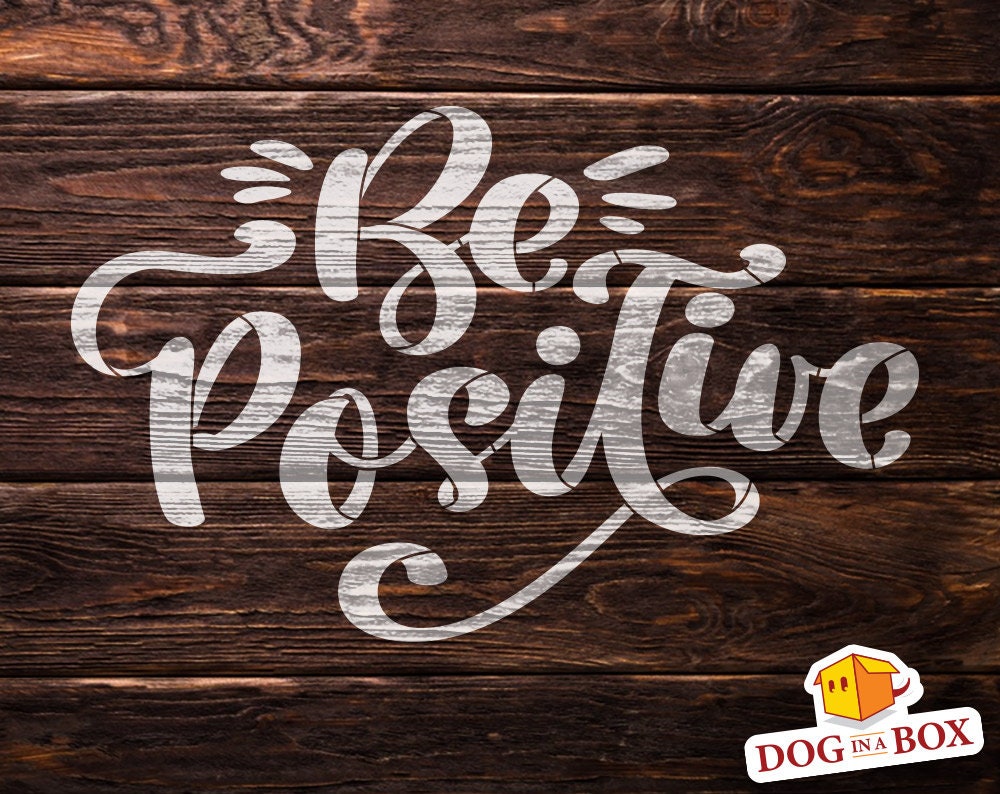 Be Positive Stencil Home Stencil Home Decor Stencil Stencil Etsy