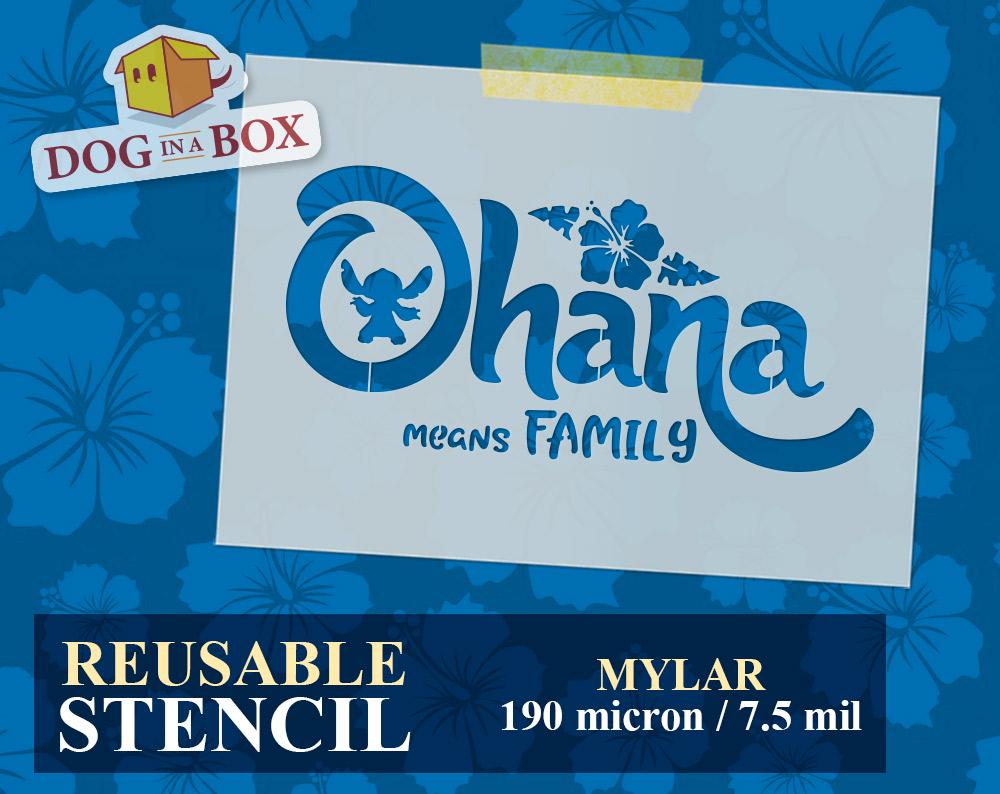 Ohana Stencil N.1 - Reusable Stencil for Painting on Walls
