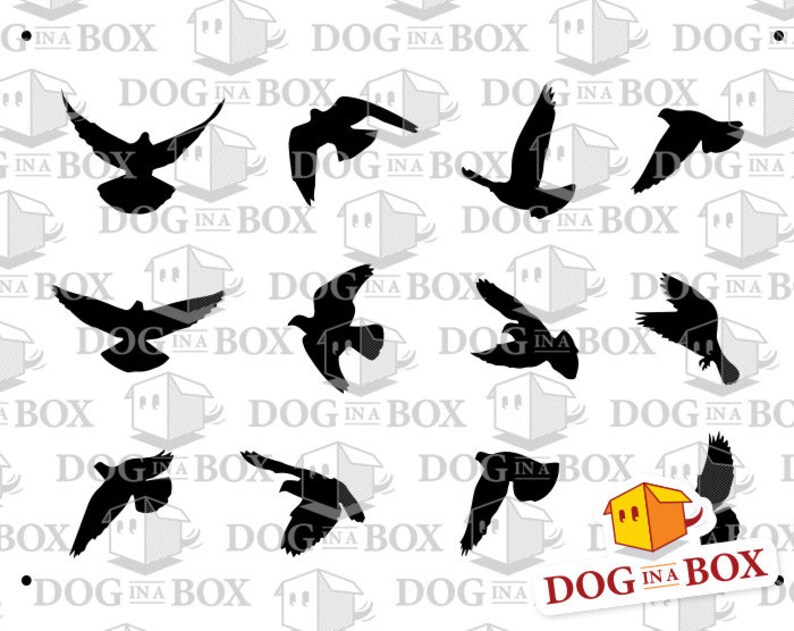 Flying Birds Stencil Bird Stencil Birds Stencils for Etsy