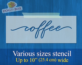 Coffee Stencil: Reusable Mylar for Wood Signs & Walls