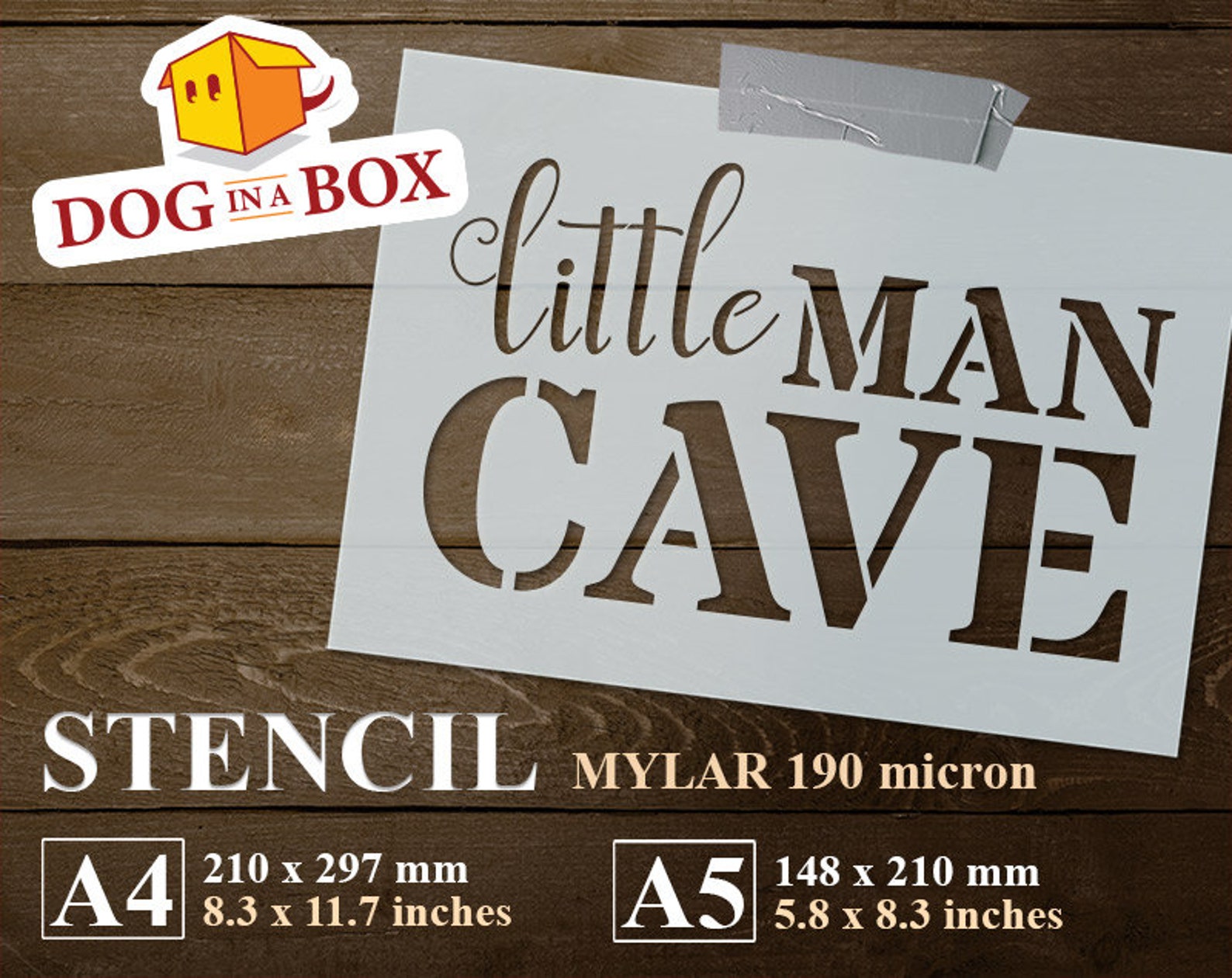 Little Man Cave Stencil Boy Stencil Kid Stencil Man Cave - Etsy