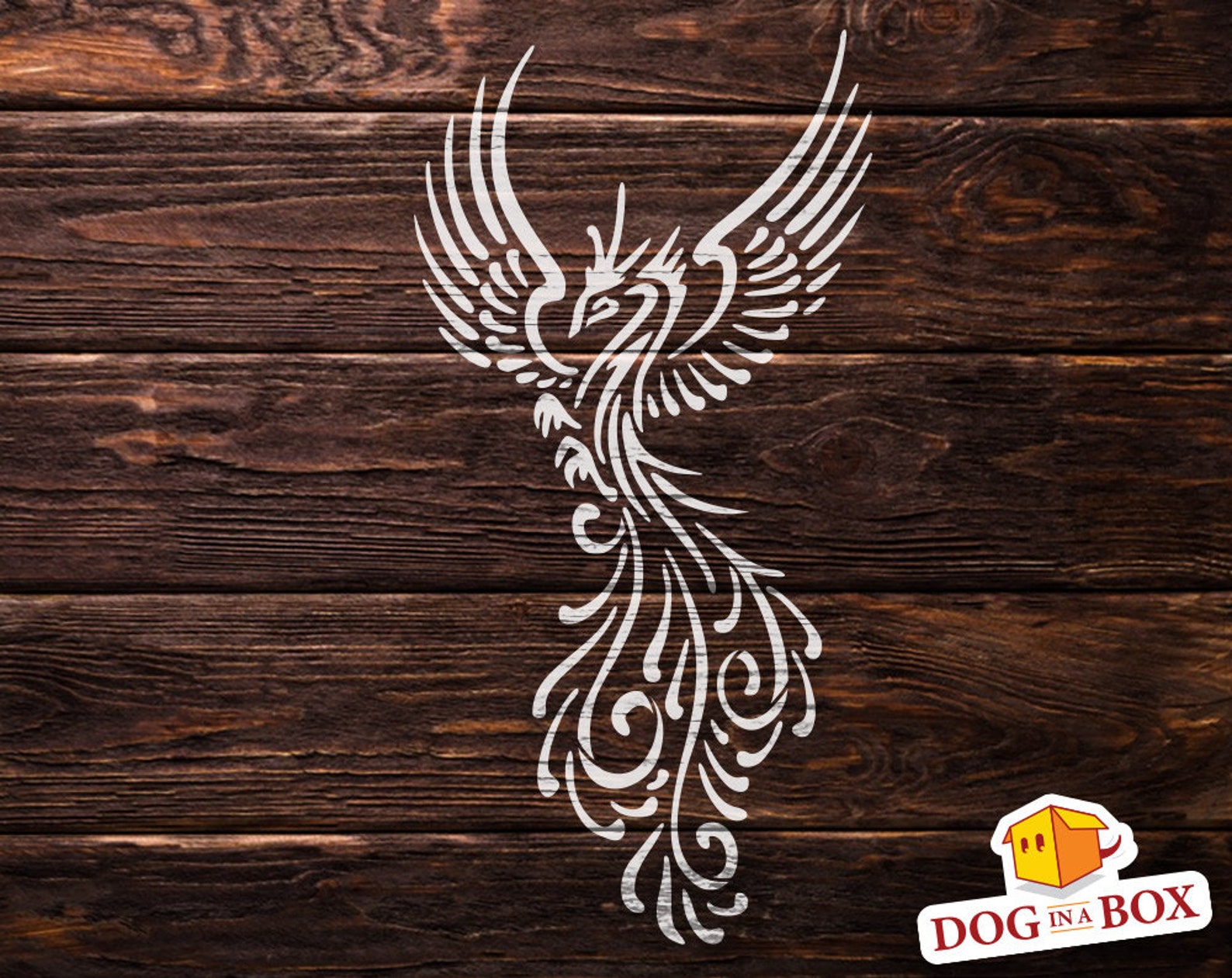 Phoenix Stencil N.4 Reusable Stencil for Wood Signs Fabrics - Etsy