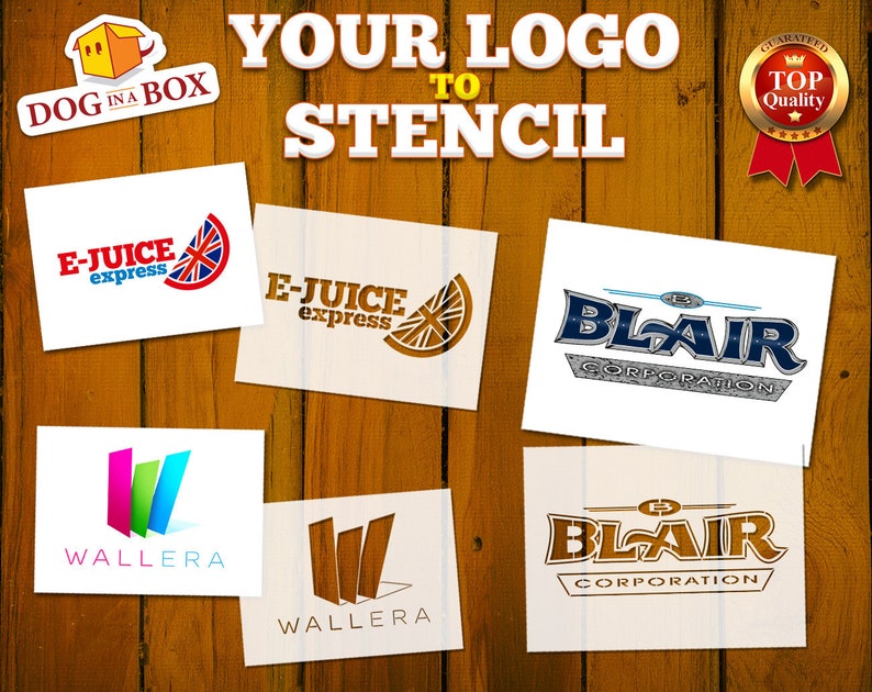 Your Logo stencil logo to stencil custom stencil with logo Etsy