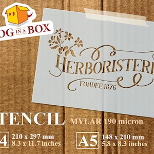 Herboristerie Stencil: Vintage French Style Decor