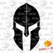 Spartan Helmet Stencil N.2: Reusable Stencil for Painting on Walls ...