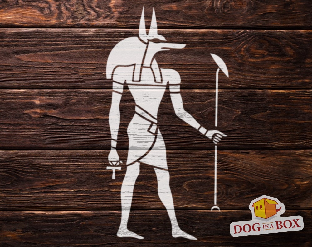 Egyptian God Stencil Anubis. Egyptian Stencil Anubis Etsy