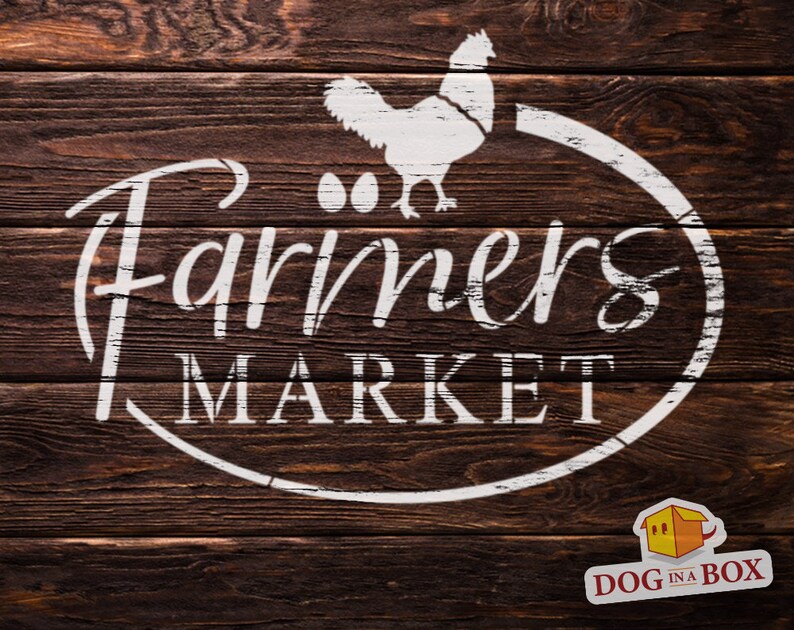 farm stencil stencils for Wood Signs reusable fresh eggs stencil chicken stencil stencil for painting Farmer Market stencil n.2