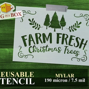 Farm Fresh Christmas Trees-sjabloon nr. 3: 190 micron mylar