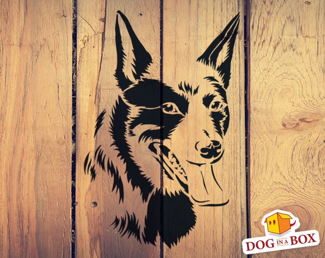 dog-stencil-n-16-blue-heeler-stencil-blue-heeler-dog-etsy