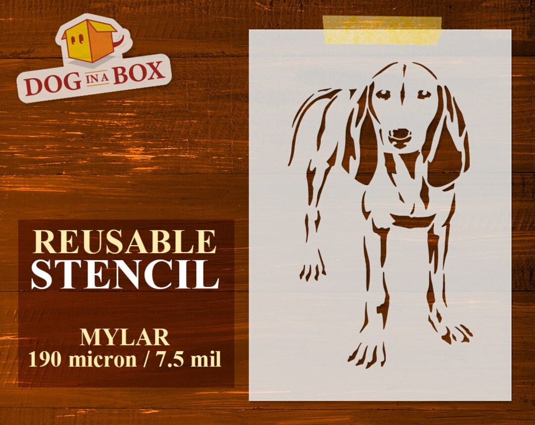 Dog Stencil N.18 Segugio Italiano Stencil, Hunt Dog Stencil, Stencil for Painting, DIY Stencil