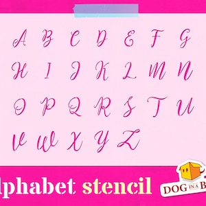 Uppercase Alphabet Stencil font n.13: Reusable Stencil for DIY Decor