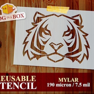 Tiger Stencil n.2: Wild Animal DIY Painting Stencil