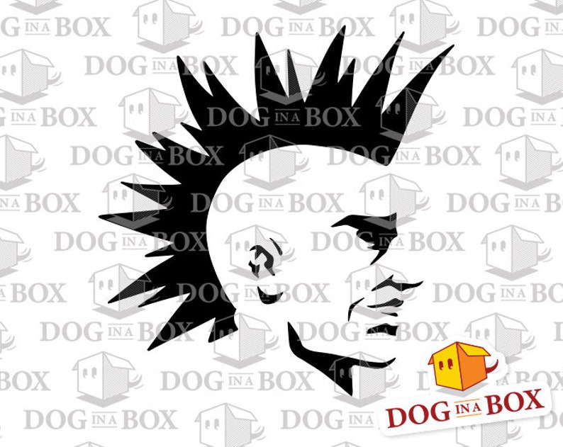 Punk Stencil Graffiti Stencil Rocker Punk Haircut Stencil - Etsy