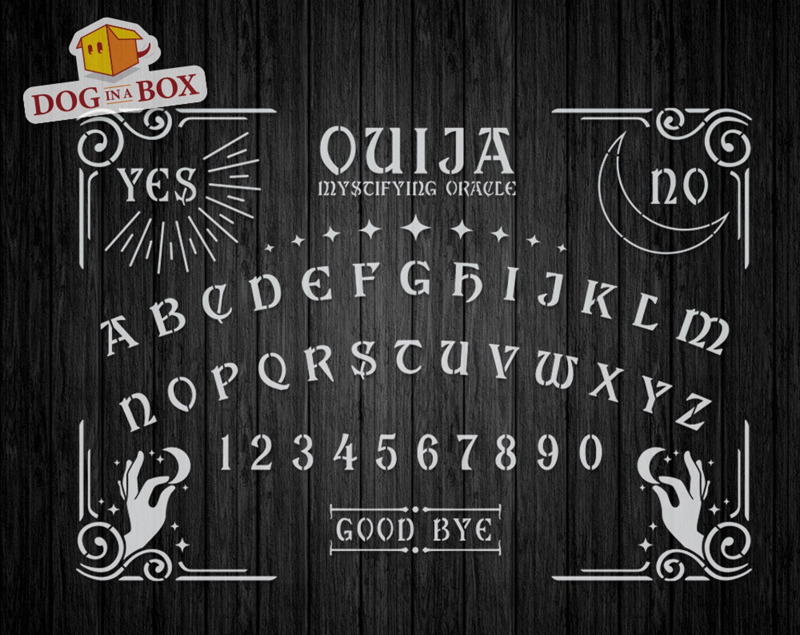 OUIJA Stencil N.2 DIY Ouija Board. Make Your Own Ouija Table - Etsy