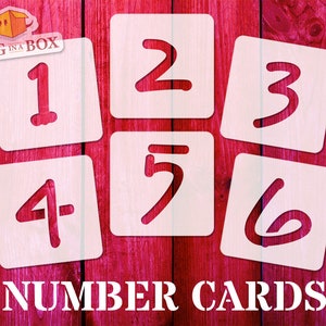 Number Stencils n.2: Reusable Mylar Stencils for Painting (Set of 10)