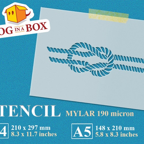 Nautical Rope Stencil Etsy