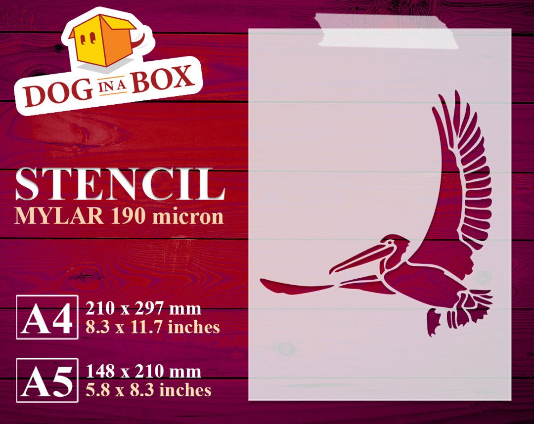 Bird Decor Stencil N.4 Bird Stencil Birds Stencil Decor Etsy