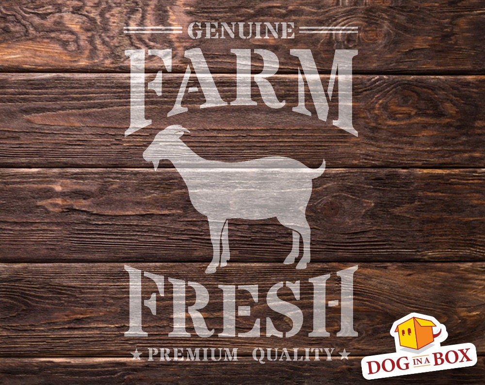 Farm Fresh Goat Stencil Farm Stencil Goat Stencil Goat Milk Etsy
