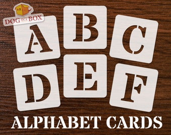 Uppercase Alphabet Stencils font n.4: Reusable Letter Stencils for painting on walls, Signs, home and cake decor