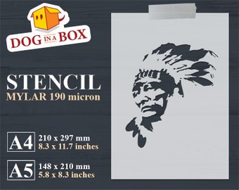 indian head stencil etsy