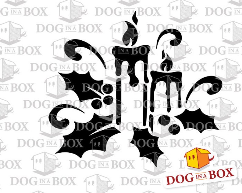 Christmas Candle Stencil N.3 Christmas Stencil Candle Etsy