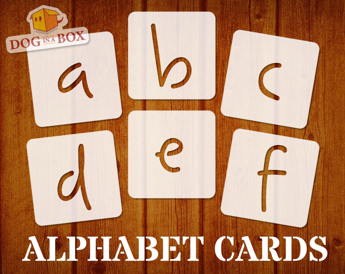 Alphabet Stencils Font N 3 Lowercase Individual Letters A Etsy