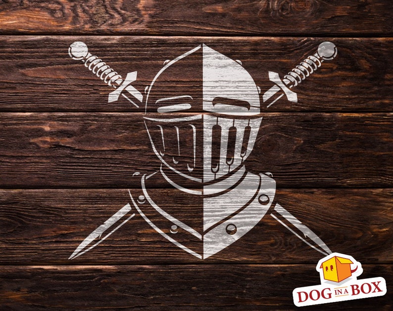 Knight Helmet Stencil N.2 Medieval Warrior Armour, Reusable Mylar Etsy