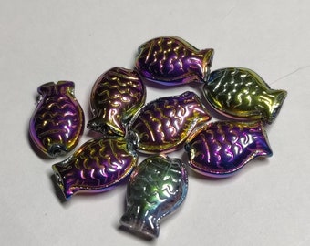 Glass beads fish 14 mm x 10 mm