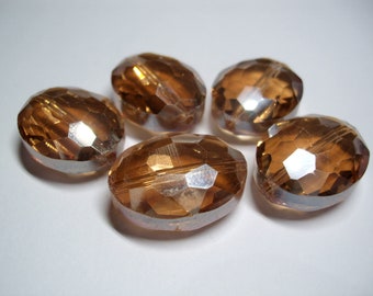 Glass beads large glass beads 20 x 16 mm oval