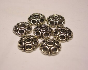 30 Perlenkappen 8mm