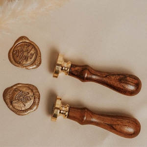 Antiquität Holzgriff Siegelwachs Siegellack Stempel Für DIY Hochzeitseinladungen 