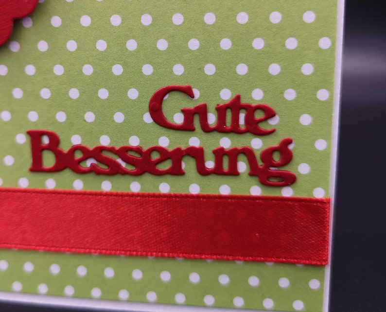 Good improvement card with envelope with ladybug