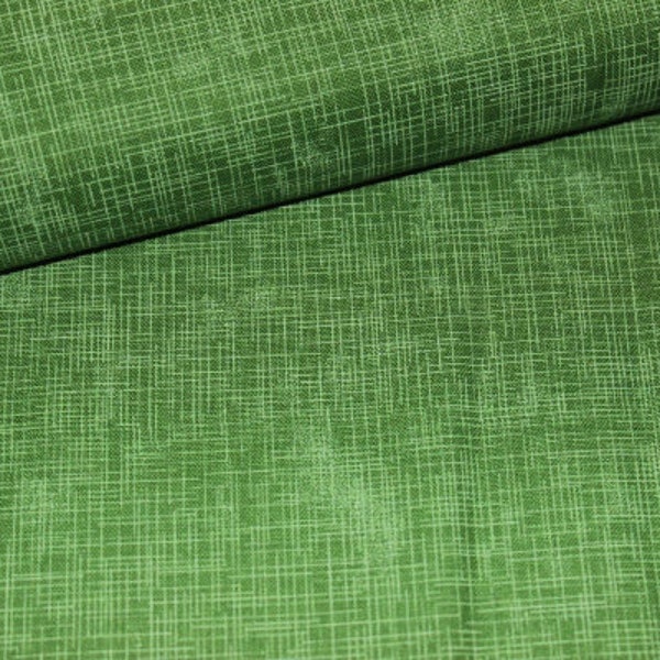 Designerbaumwollstoff Quilters Linen -  Grass  (10 cm)