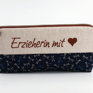 Mäppchen, Stiftemäppchen Erzieherin mit Herz