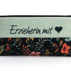 Mäppchen, Stiftemäppchen Erzieherin mit Herz