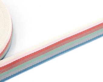 Gurtband Streifen multicolor 40 mm (1 m)