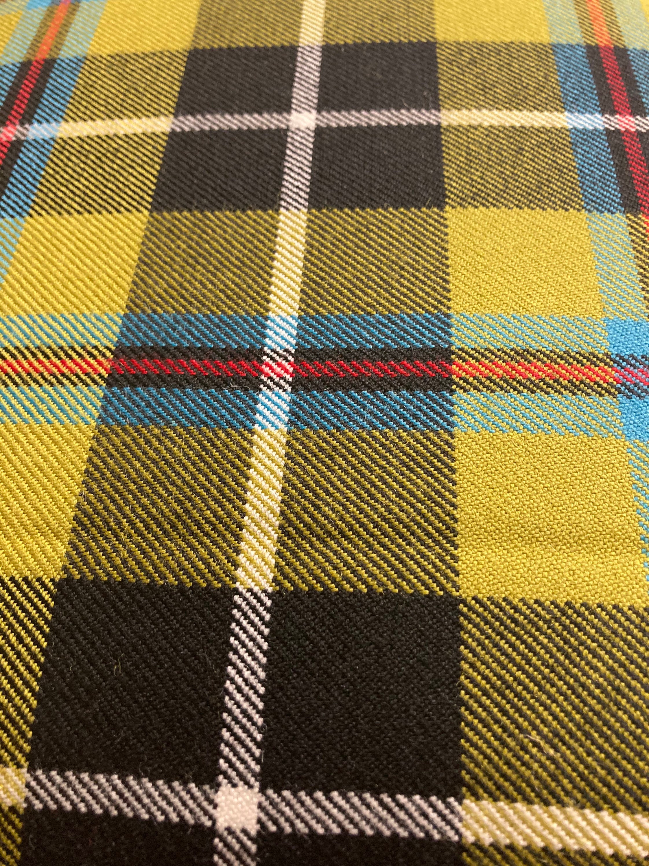 Hand Crafted 100% Wool Cornish Tartan Fabric Footstool - Etsy UK