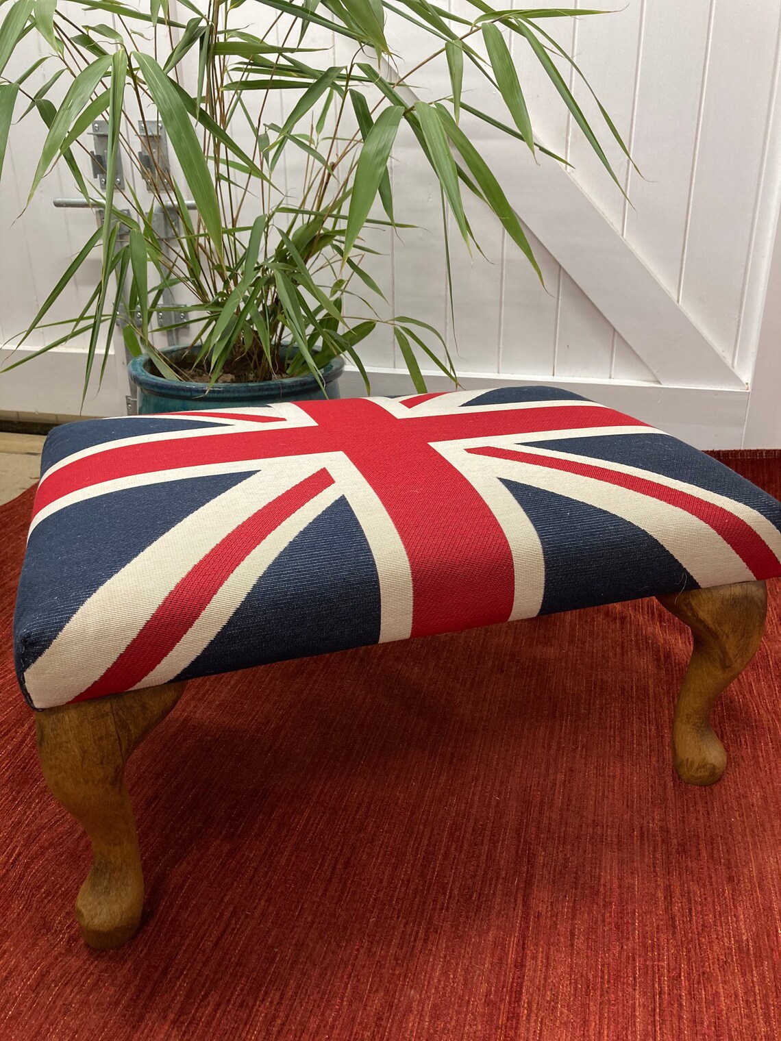 Hand Crafted Union Jack Footstool Etsy