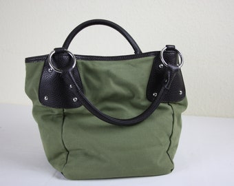Bolso para mujer, bolso tipo cubo, verde oliva, bolsos, bolsos deportivos, bolsos shopping